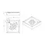 Квадратний душовий піддон (низький) WIZ 80х80х15 см. Акриловий з панеллю та ніжками - мініатюра 5