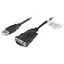 Адаптер Usb Cablexpert, черный, Usb 2.0 - RS-232 (COM) , 1.5 м (UAS-DB9M-02) - миниатюра 1