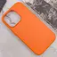Шкіряний чохол Leather Case (AAA) with MagSafe and Animation для Apple iPhone 14 Pro Max (6.7) Orange - мініатюра 4