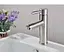 Змішувач для умивальника Udis EZA1-B090 одноважільний Нержавіюча сталь 30412 - мініатюра 4