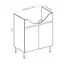 Тумба для підлоги RJ Lotus-XO з умивальником Lotus RZJ200 55 см Білий RJFU048-0155WHSET(RJFU048-0155WH+RZJ200) Білий - мініатюра 2