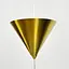 Латунный подвесной светильник с конусным дизайном Line F | Ст. MJ349/3 AB - миниатюра 7