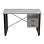 Письмовий стіл із ящиками Ferrum-decor Оскар 750x1400x600 метал Чорний ДСП Бетон 16 мм (FRD-103240) - мініатюра 1