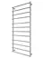 Водяна рушникосушка Mario Inox Турин 1170x530/500 1.8.044623.P, Хром, нижнее - мініатюра 1