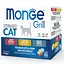 Набір консервів для кішок Monge Cat GRILL MIX STERILISED мікс 3 смаки: телятина/півник/форель 12 шт. по 100 гр - мініатюра 1