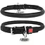 Нашийник для собак Waudog Glamour шкіряний з QR паспортом, круглий, L, Д 13 мм, Дов 45-53 см (4820152561466) - мініатюра 1