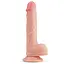Реалістичний ділдо на присоску LoveToy Dual-Layered 22 см тілесний - мініатюра 2