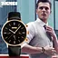 Мужские классические часы Skmei 9117 Black Gold - миниатюра 3