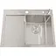 Накладна кухонна мийка Nett NS-6045(L) з лівим крилом - мініатюра 1