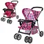 Коляска прогулочная 9304 BWT/ 025 для куклы, поворотные колёса, корзинка, в пакете (6903300338016) Микс - миниатюра 1
