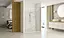 Душові двері Rea Hugo 110 розпашні brushed gold REA-K6610+REA-K8410, прозорий, золотий - мініатюра 4