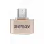 Перехідник Remax Otg MicroUSB 8-046 Адаптер Usb мама мікрокілець золотистий - мініатюра 2