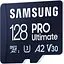 Карта пам'яті Samsung microSDXC PRO Ultimate 128GB Class 10 UHS-I U3 V30 A2 + USB Reader MB-MY128SB/WW [145484] - мініатюра 3