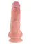 Фаллоимитатор на присоске King Cock 8 20 см телесный - миниатюра 2