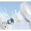 Портативный вентилятор DK WT-F58 White [136022] - миниатюра 3
