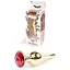 Анальна пробка Boss Of Toys Boss Series - Jewellery Gold Butt Plug Red, BS6400064, Золотий / Червоний - мініатюра 3