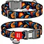Нашийник для собак нейлоновий Waudog Nylon з QR адресником Апельсини S 1.5х 25-35 см - мініатюра 1