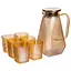 Кувшин 1.8 л со стаканами 6 штук по 200 мл для напитков Коричневый Yiwu HP-19-39 - миниатюра 1