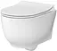 Унитаз подвесной Cersanit Luna CleanOn с сиденьем duraplast Soft Close S701-871, Белый - миниатюра 1
