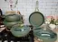 Набір каструль O.M.S. Collection 3024 з гранітним покриттям 9 предметів Зелений (Туреччина) - мініатюра 3
