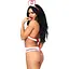 Еротичний костюм Leg Avenue Roleplay Naughty Nurse White/Red One size - мініатюра 2