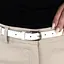 Ремень женский кожаный SF-2006 (130 см) белый узкий - миниатюра 8