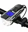Вело фонарь + компьютер + звонок XA-585-T6+2LED micro USB встроенный аккумулятор (4 режима) - миниатюра 1