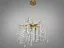 Дизайнерська підвісна кришталева люстра Гліцинія, 8 ламп, золото - мініатюра 3