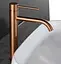 Змішувач для умивальника Rea Lungo brushed copper високий REA-B1114 Теплий захід - мініатюра 2