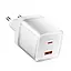 Мережевий зарядний пристрій EssagerEZCT70 Gan 1USB 1T-C 70W білий - мініатюра 3