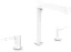 Змішувач Hansgrohe Finoris 160 для умивальника на 3 отвори з донним клапаном push-open Matt White 76034700 Білий матовий - мініатюра 1
