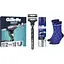 Подарочный набор Gillette: станок для бритья мужской Gillette Mach3 Charcoal с 2 сменными картриджами + гель для бритья Gillette Series Очищающий с углем 200 мл + Носки - миниатюра 1