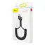 Кабель Baseus Fish eye Spring Data Cable Lightning 1m Black - мініатюра 2