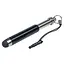 Стилус-брелок ємнісний, висувний, чорний - мініатюра 2
