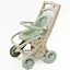 Коляска для ляльок з шезлонгом 0122/01eco бірюзовий - мініатюра 5