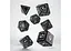 Набор кубиков Runic Black & white Dice Set , 7 шт. (SRUN01) - миниатюра 2