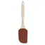 Лопатка кухонная силиконовая с деревянной ручкой 22.5 см, Profsil Коричневый 87190 - миниатюра 3
