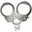 Наручники металлические Adrien Lastic Handcuffs Metallic (полицейские) - миниатюра 1