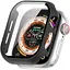 Чохол-накладка DK для Apple Watch 42mm (Series 10) Пластик Soft-Touch Glass Full Cover (black) - мініатюра 1