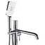 Смеситель для ванной TOPAZ MODERNO TMD-33113R-H78A напольный монтаж латунный с душем - миниатюра 8