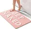 Ультрамягкий коврик для ванной Aquarius микрофибра с антискользящим резиновым основанием 50х80 см Розовый с белым - миниатюра 1