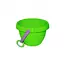 Дитяче іграшкове відерце "Латаття" Colorplast 1081 Зелений - мініатюра 1