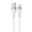 Кабель Proove Soft Silicone USB to Lightning 2.4A (1m) white - мініатюра 1