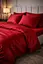 Комплект постельного белья евро 200х220 см сатин бордовый TC303376215 - миниатюра 1