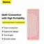 Клавіатура Baseus K01A Wireless Tri-Mode Keyboard 2.4G + BT1 + BT2 бездротова рожева - мініатюра 9