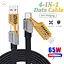 Кабель WUW-X207 USB 3 in 1 65W black - мініатюра 6
