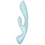 Вібратор-кролик Satisfyer Triple Oh Pink Blue - мініатюра 2