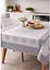 Скатерть Cotton 140х180 см бело-серая TC303376236 - миниатюра 1