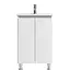 Тумба з умивальником AM.PM X-Joy підлогова 55 см 2 дверцята білий M85-FSX0551-WC0551WG38 Білий - мініатюра 1