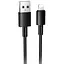 Дата кабель Hoco X119 Energy USB to Lightning 2.4A (1m) Black - мініатюра 1